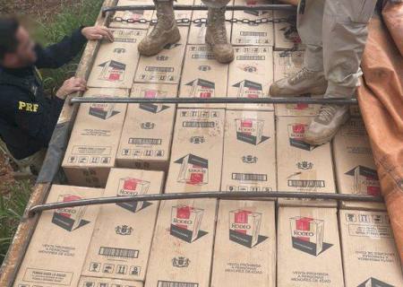Carga com 600 mil maços de cigarros é apreendida pela PRF em Rio Brilhante